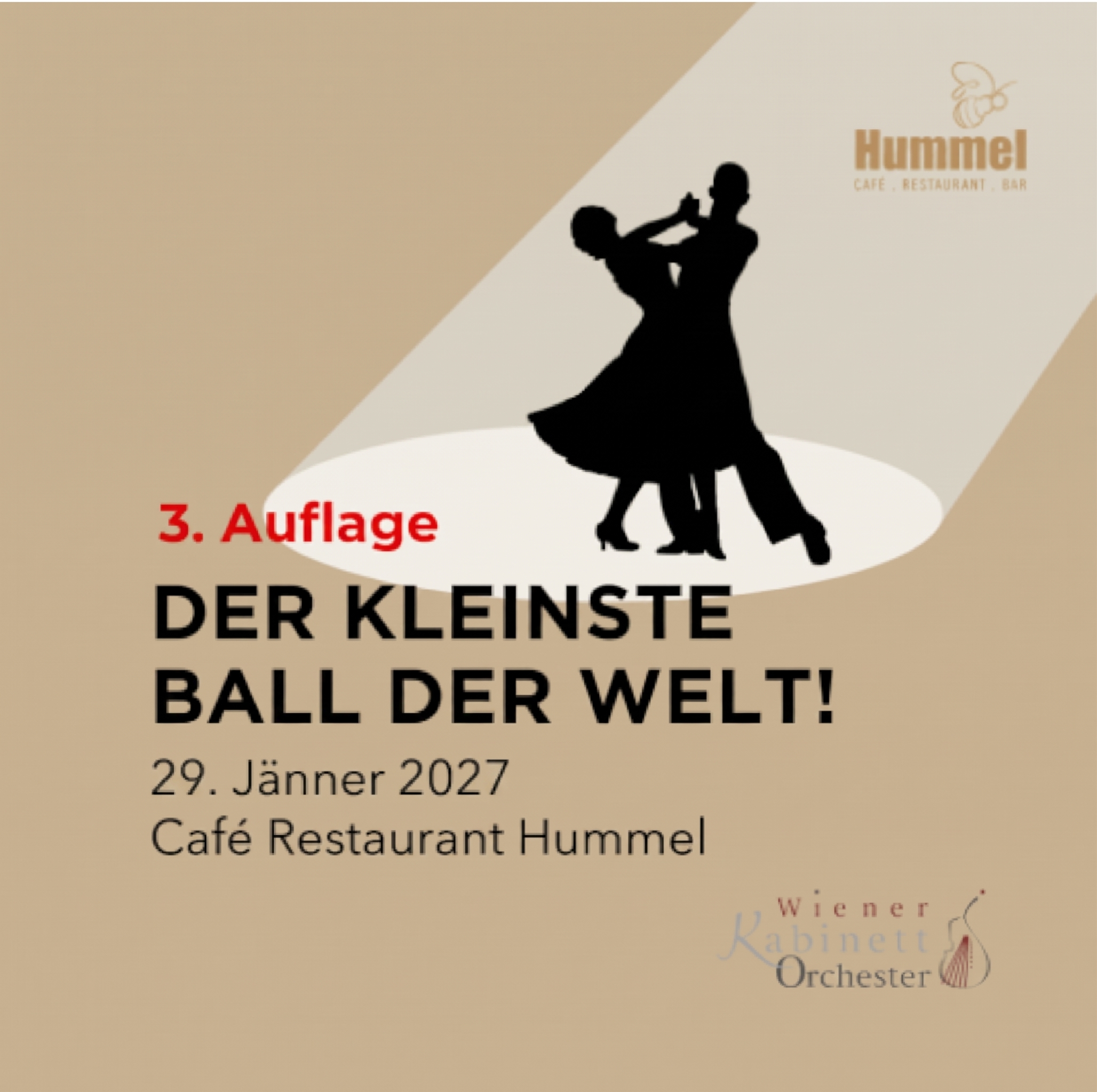Der kleinste Ball der Welt im Café Hummel