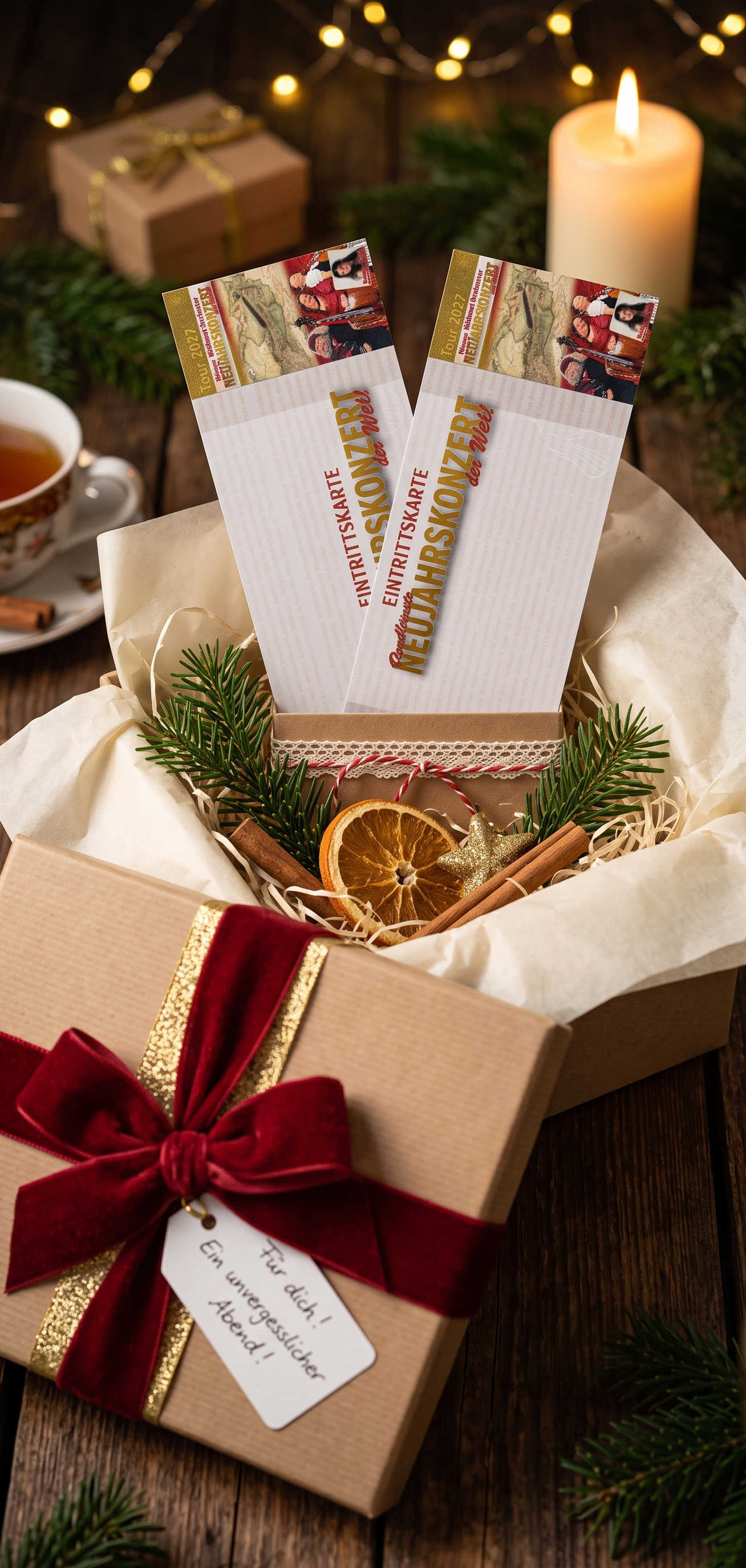 Eintrittskarten für das kleinste Neujahrskonzert der Welt als Weihnachtsgeschenk